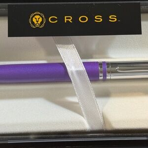 CROSS Avitar  Ballpoint twist pen in Purple and Chrome  New  *Retired and Rare